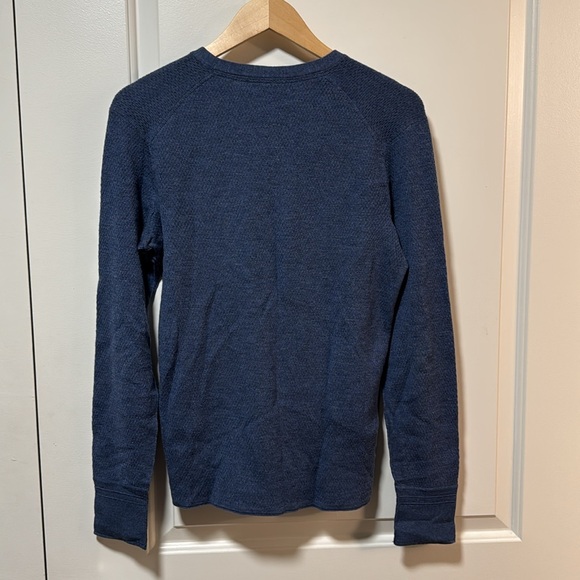 Rag & Bone blue merino wool LS henley size small - Picture 4 of 4